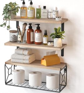 bathroom shelves