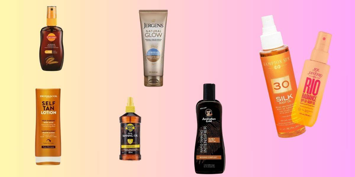 tanning oils and lotions