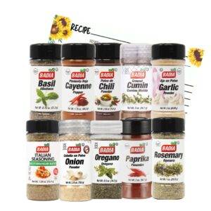 herbs and spices set